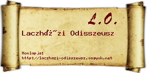 Laczházi Odisszeusz névjegykártya